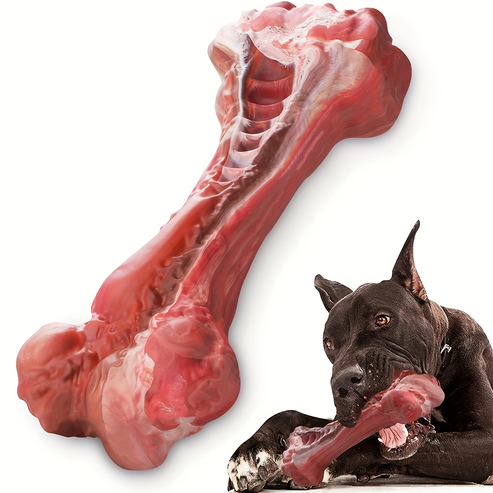 Indestructible Dog Chew Toy - Siliconen hondenspeeltje, natuurlijk rubber, niet-toxisch, geschikt