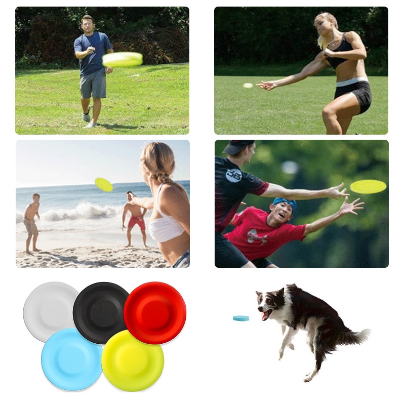 Flying Disc Dog Training Toy - Mini siliconen vliegende schotel Grappig hond-kattenspeelgoed