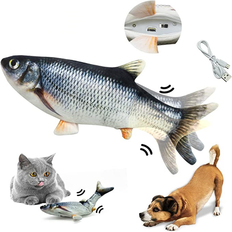 Electric Floppy Fish Dog Toy - Katten Speelgoed Vis USB Oplader Elektrische