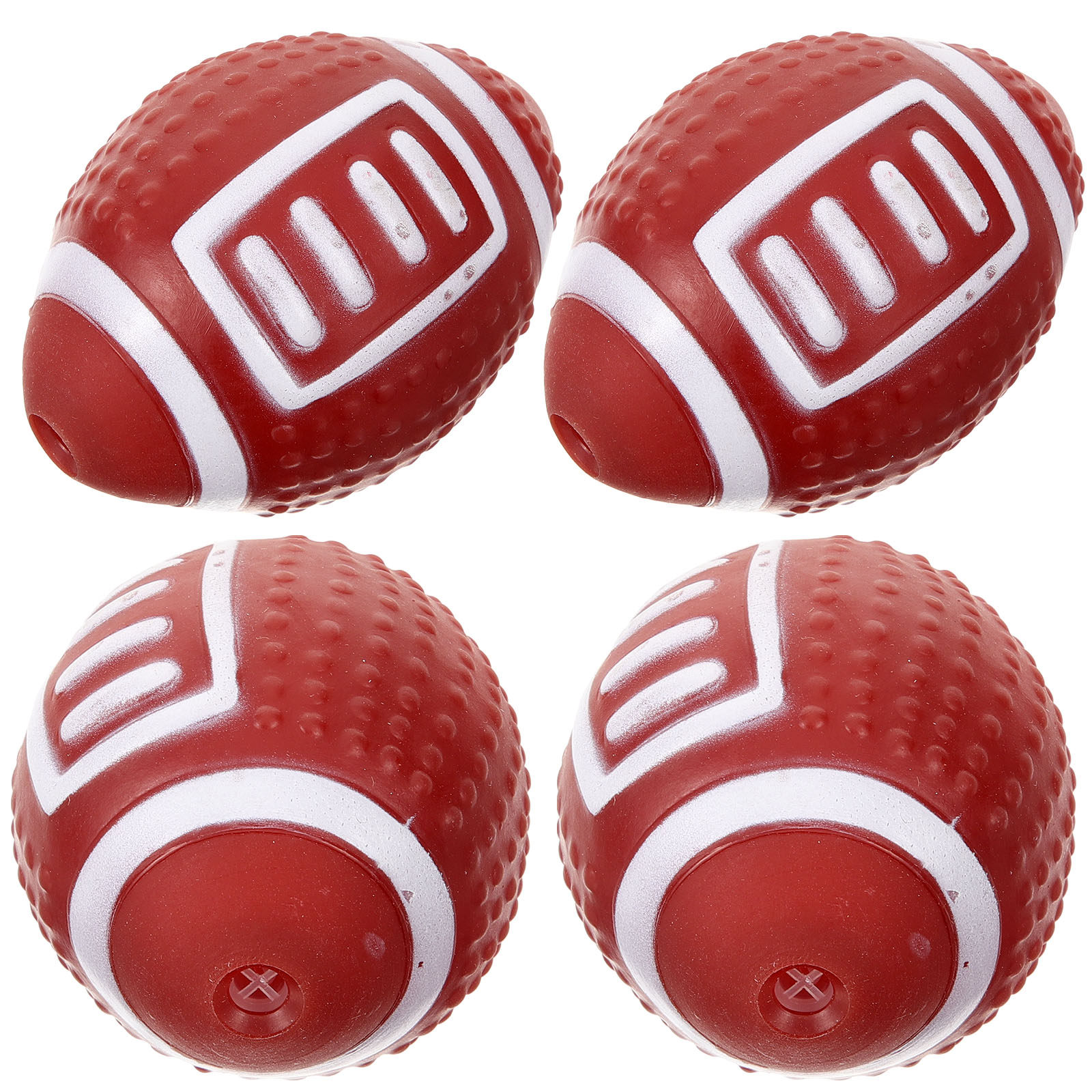 Flying Disc Dog Training Toy - 4 stuks Rugby Bite Balls Hond