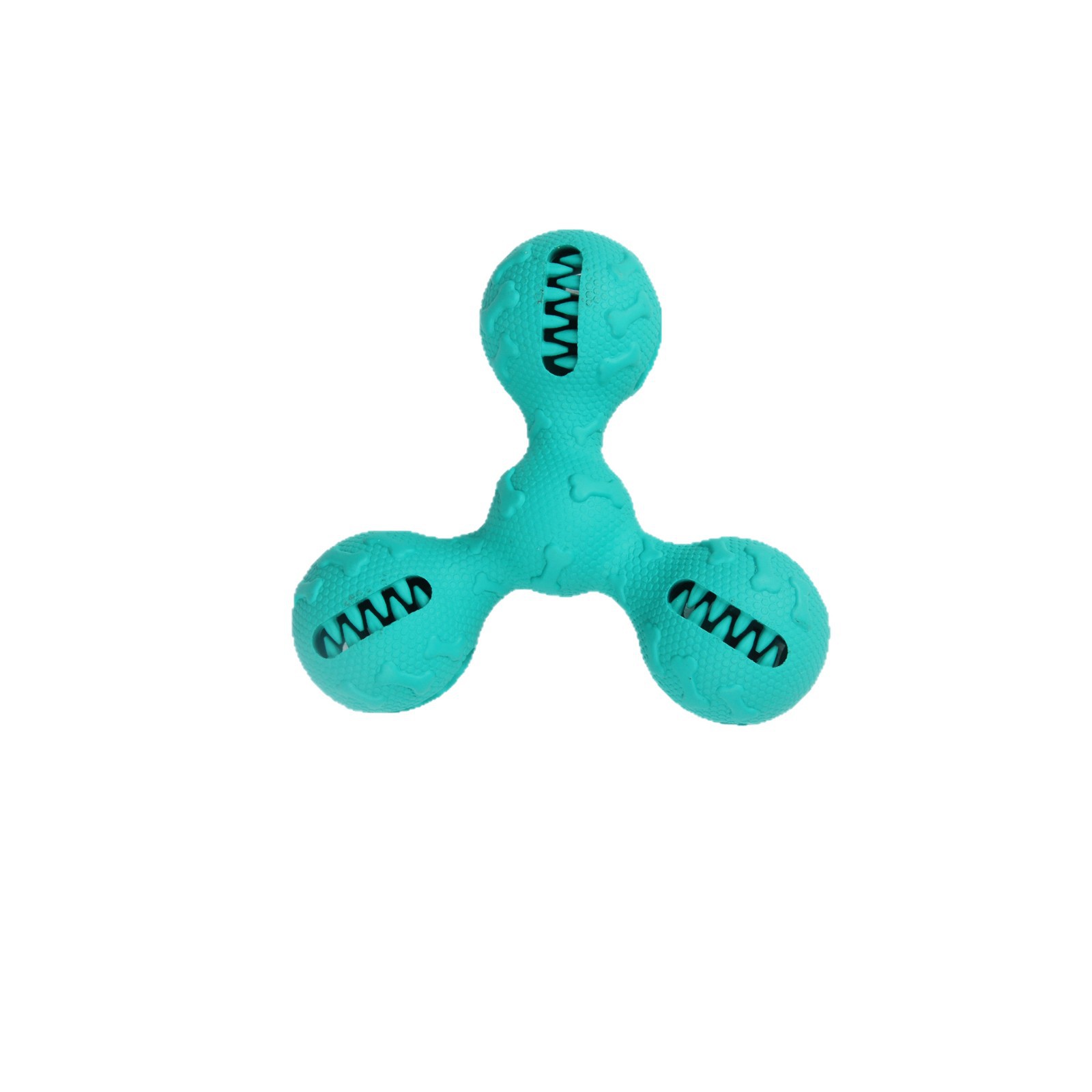 Rubber Treat Dispensing Dog Toy - Rubberen kauwbal voor honden met snoepjesdispenser,