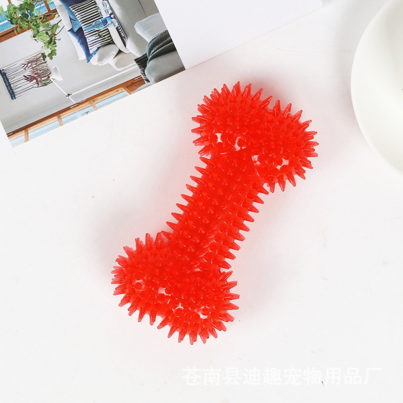 Teeth Cleaning Dog Chew Bone - Huisdierenspeelgoed voor grote honden, rubberen bot