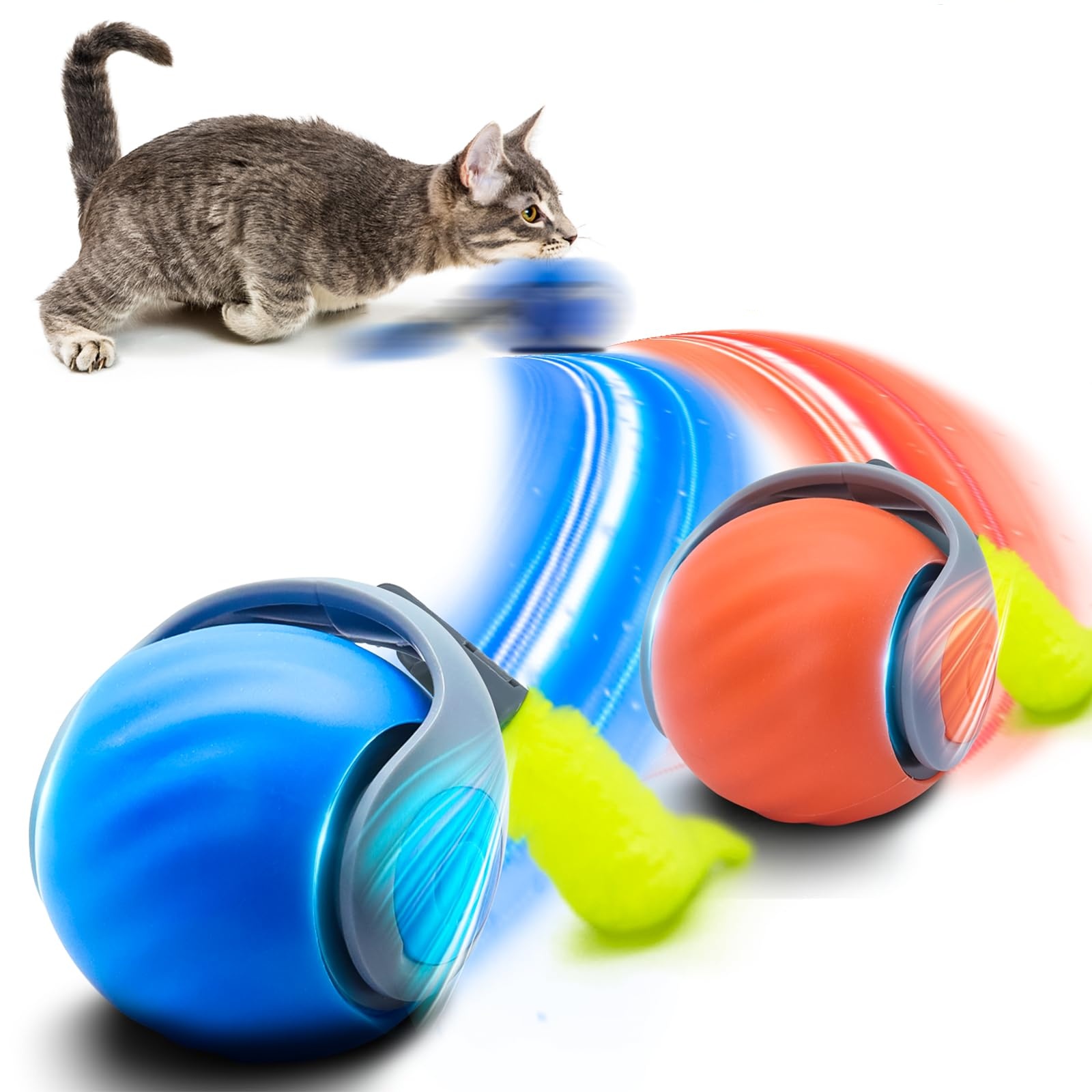 Automatic Moving Dog Ball - Interactief balspeelgoed voor katten Automatische rollende