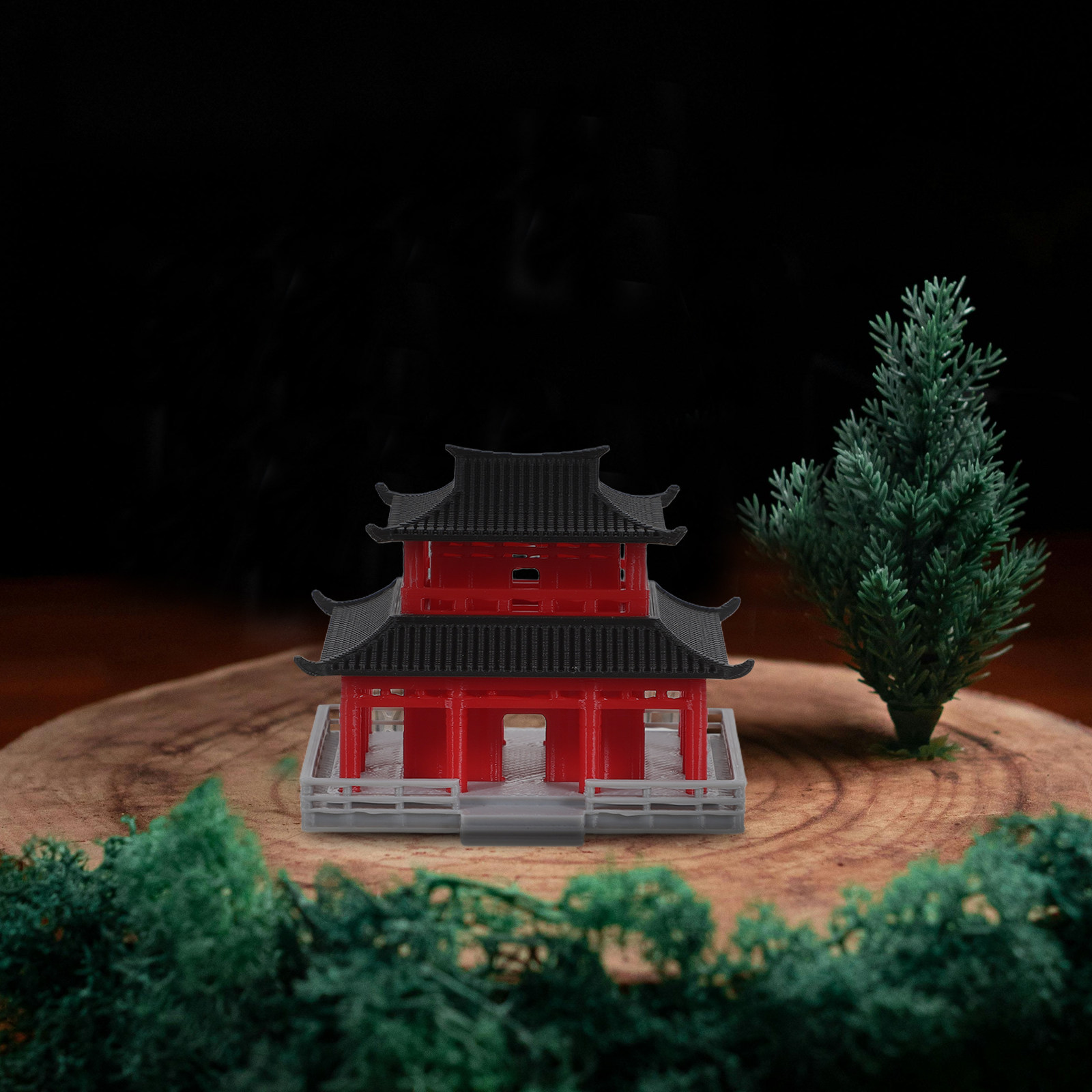 Zwart Rood Oud Chinees Paviljo - Aquarium recensie en prijs
