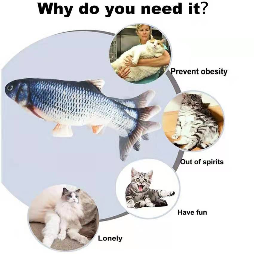 Katten Speelgoed Vis USB Oplad - Electric Floppy Fish Dog Toy recensie en prijs
