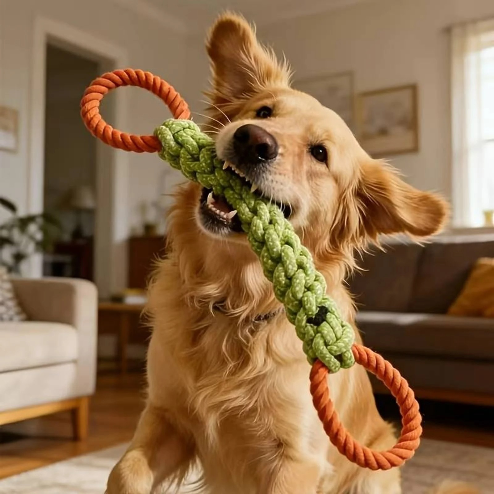 Duurzaam honden touwspeeltje,  - Indestructible Dog Chew Toy recensie en prijs
