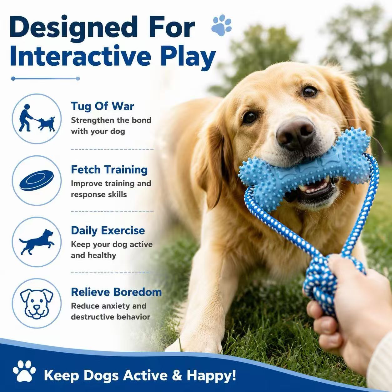 Hondenspeelgoed voor agressiev - Dog Rope Toy Aggressive Chewers recensie en prijs